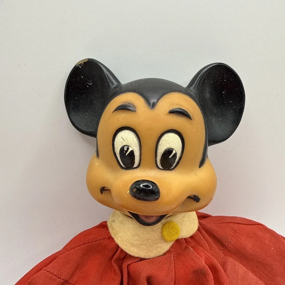 Mickey‎ Mouse Bean Bag Vintage Vinyl Toy Walt Disney Productions Made In Japan